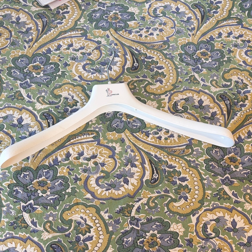 Moncler White Hanger 18” adult size